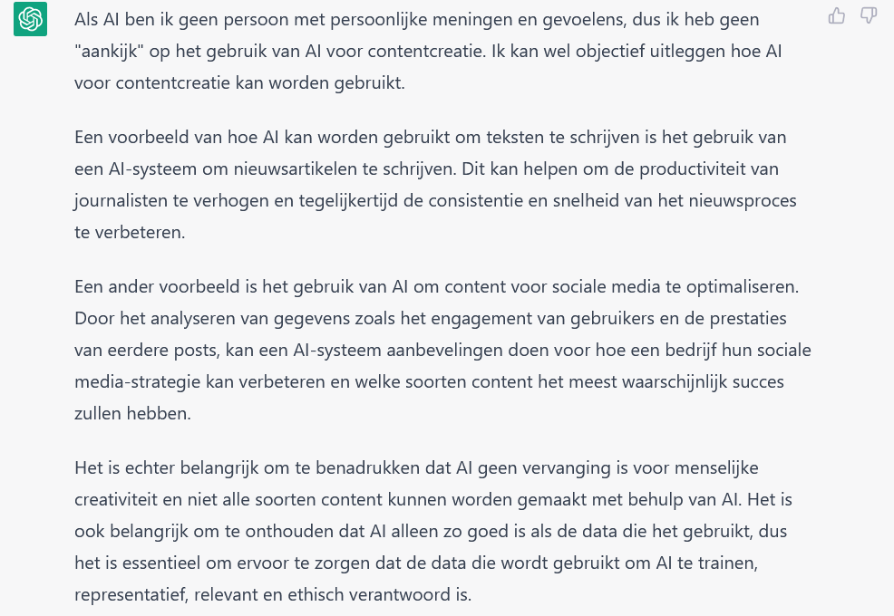 chatgpt ChatGPT als copywriter