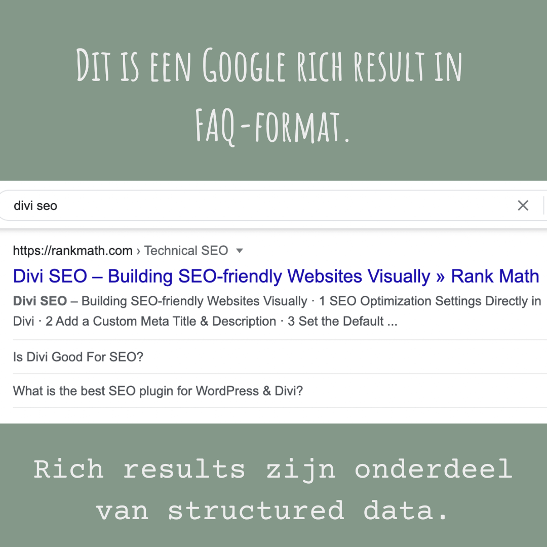 wat zijn rich results en structured data?